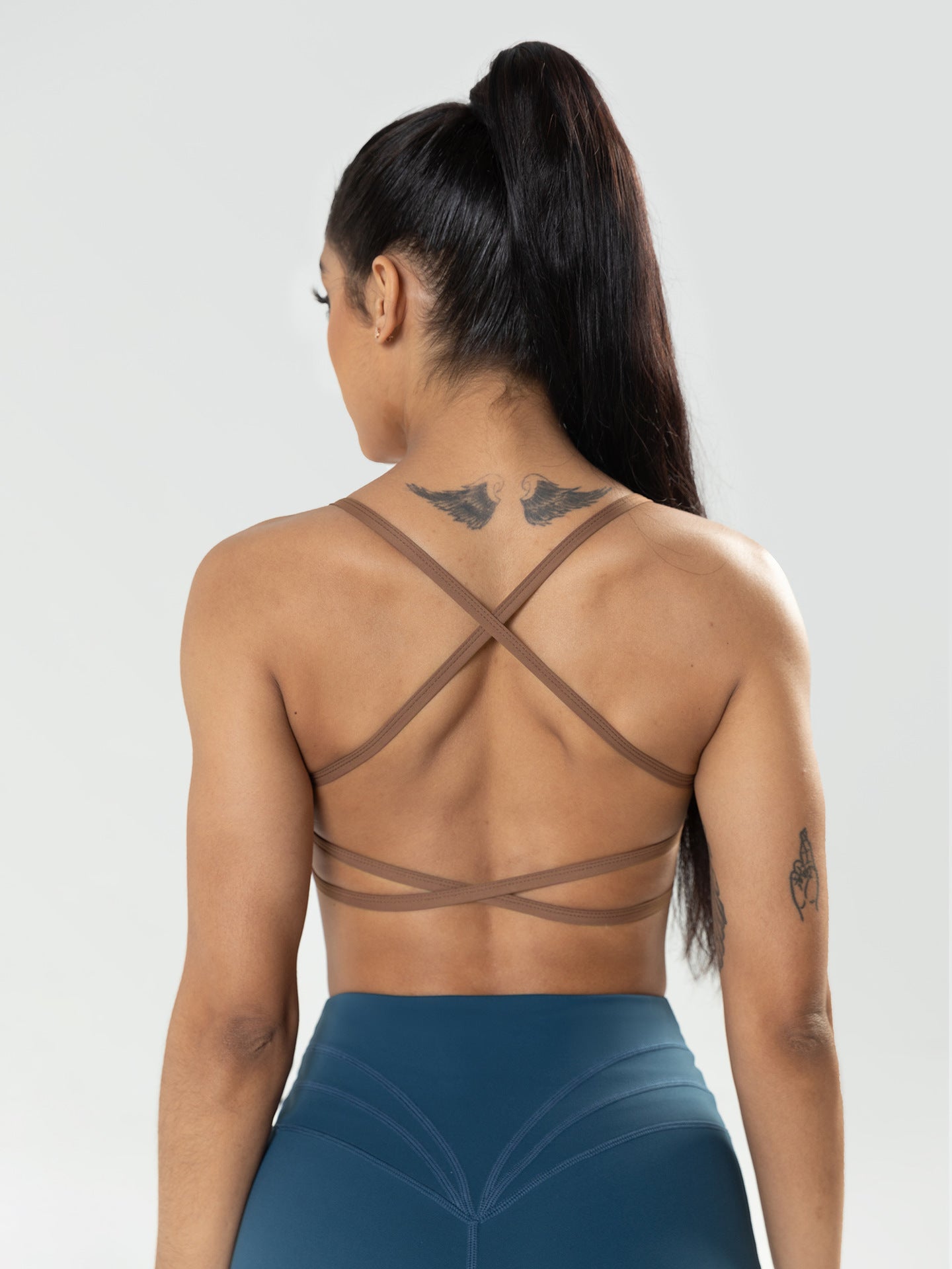 Yoga Underwear Outerwear Shock-Absorbing Sports Vest for Women with a Beautiful Back and Nylon Straps