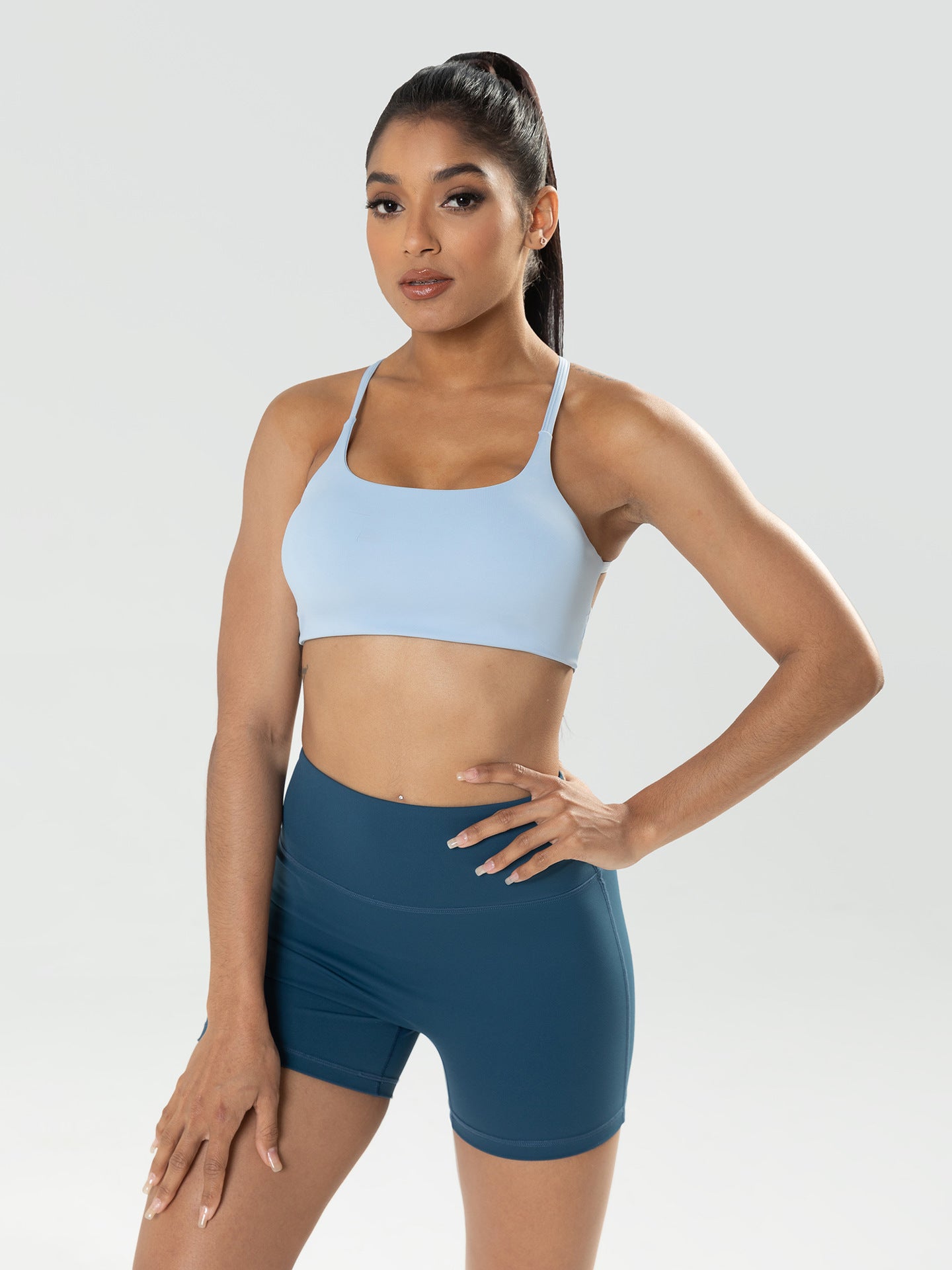 Yoga Underwear Outerwear Shock-Absorbing Sports Vest for Women with a Beautiful Back and Nylon Straps