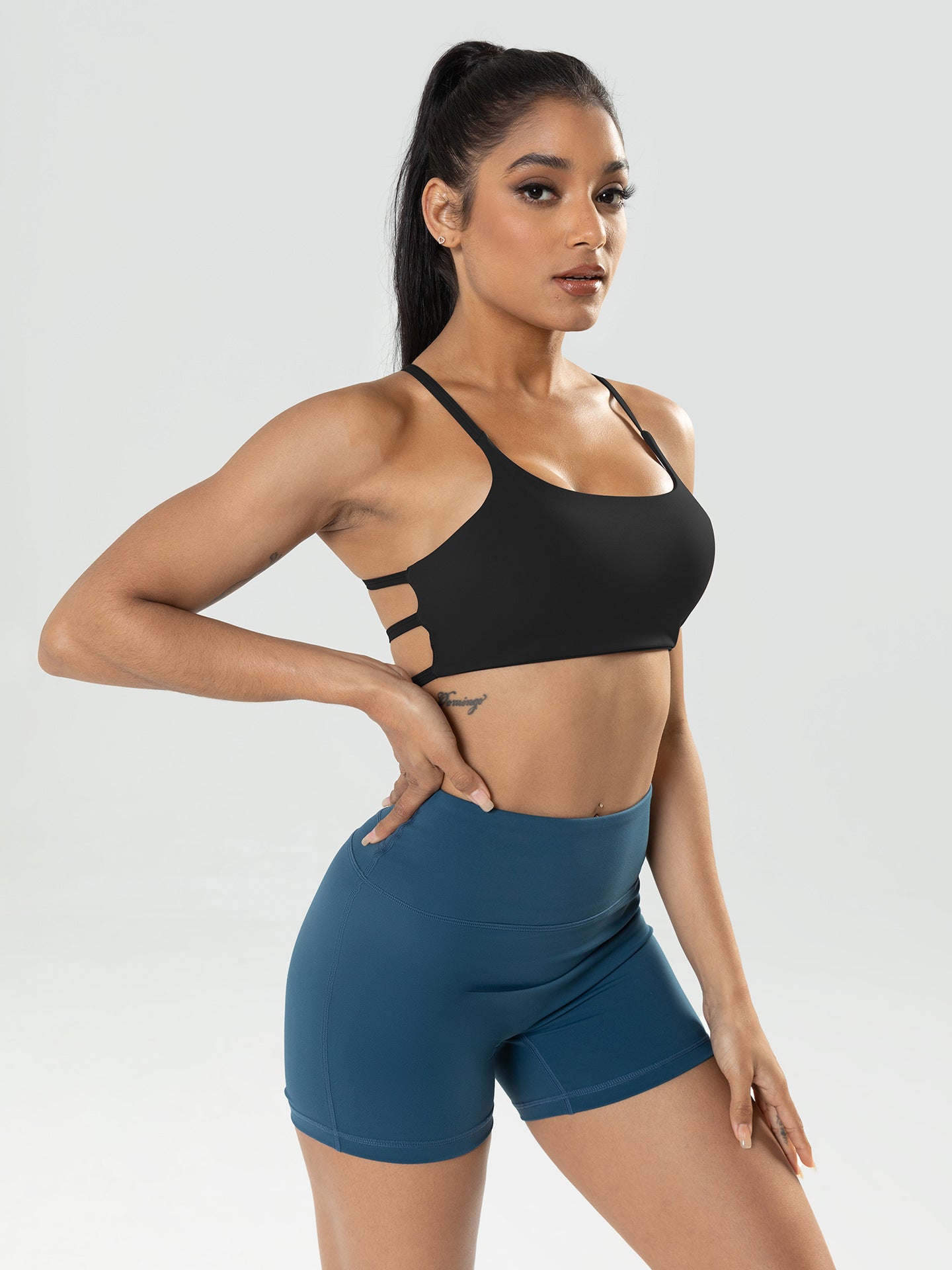 Yoga Underwear Outerwear Shock-Absorbing Sports Vest for Women with a Beautiful Back and Nylon Straps