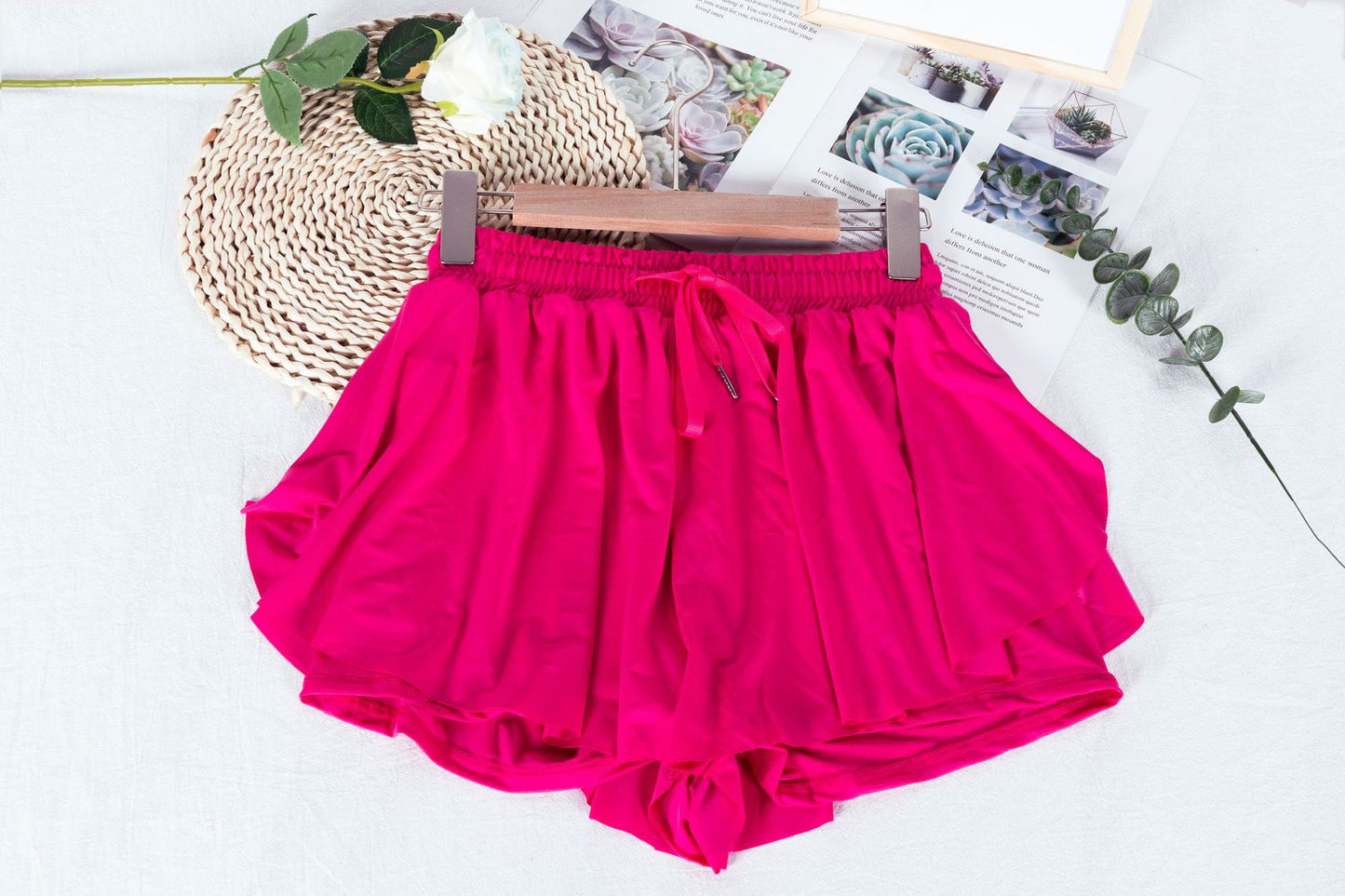 Two-Piece Yoga Shorts-Style Outdoor Skirt Pants, Sports Tennis Skirt Pants, Fitness Running Quick-Dry Drawstring Skirt Pants for Women