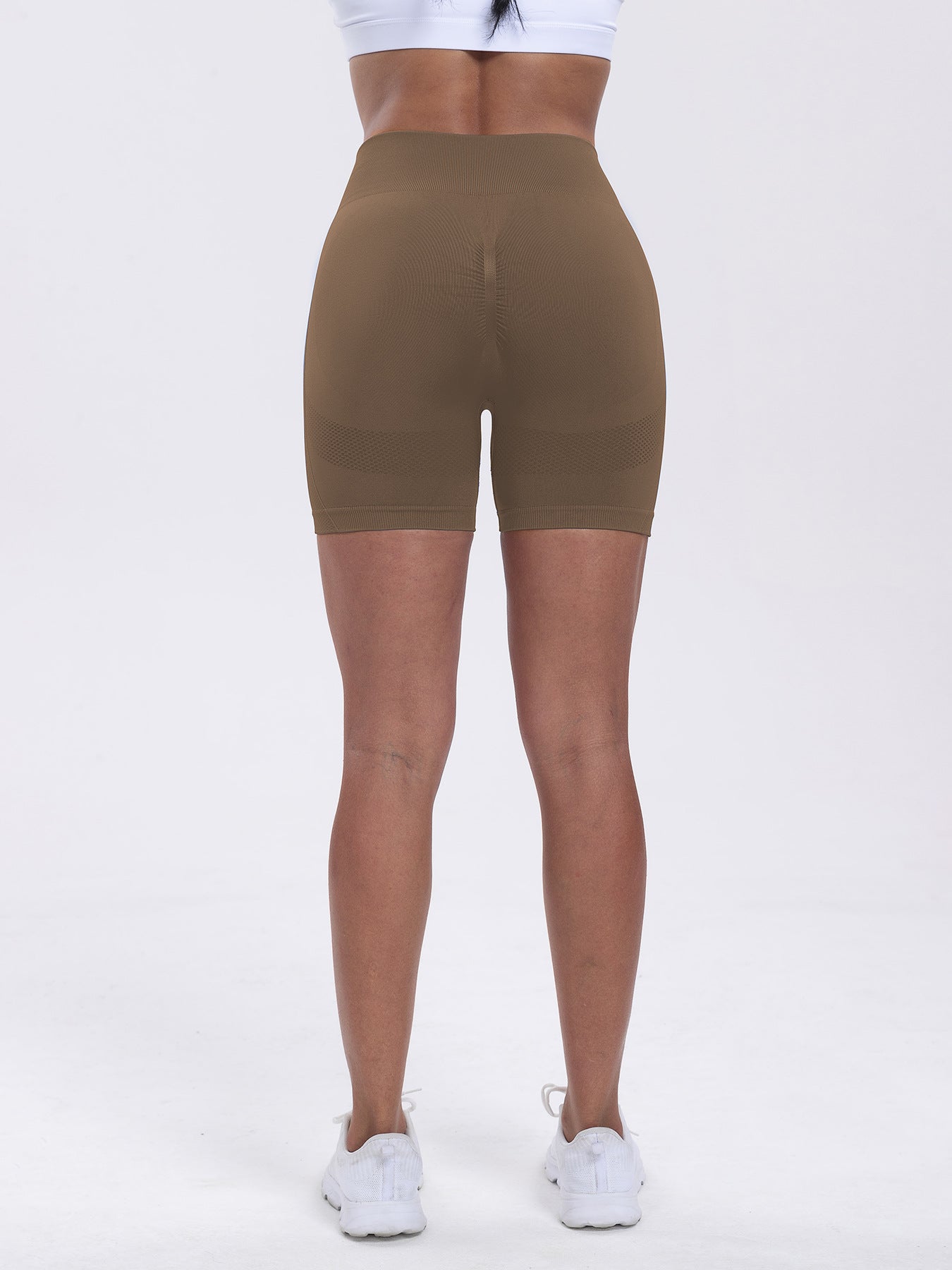 Seamless Yoga Peach Pants Stretch Quick-Dry Running Fitness Shorts Women's High-Waisted Butt-Lifting Tight-Fitting Sports Shorts