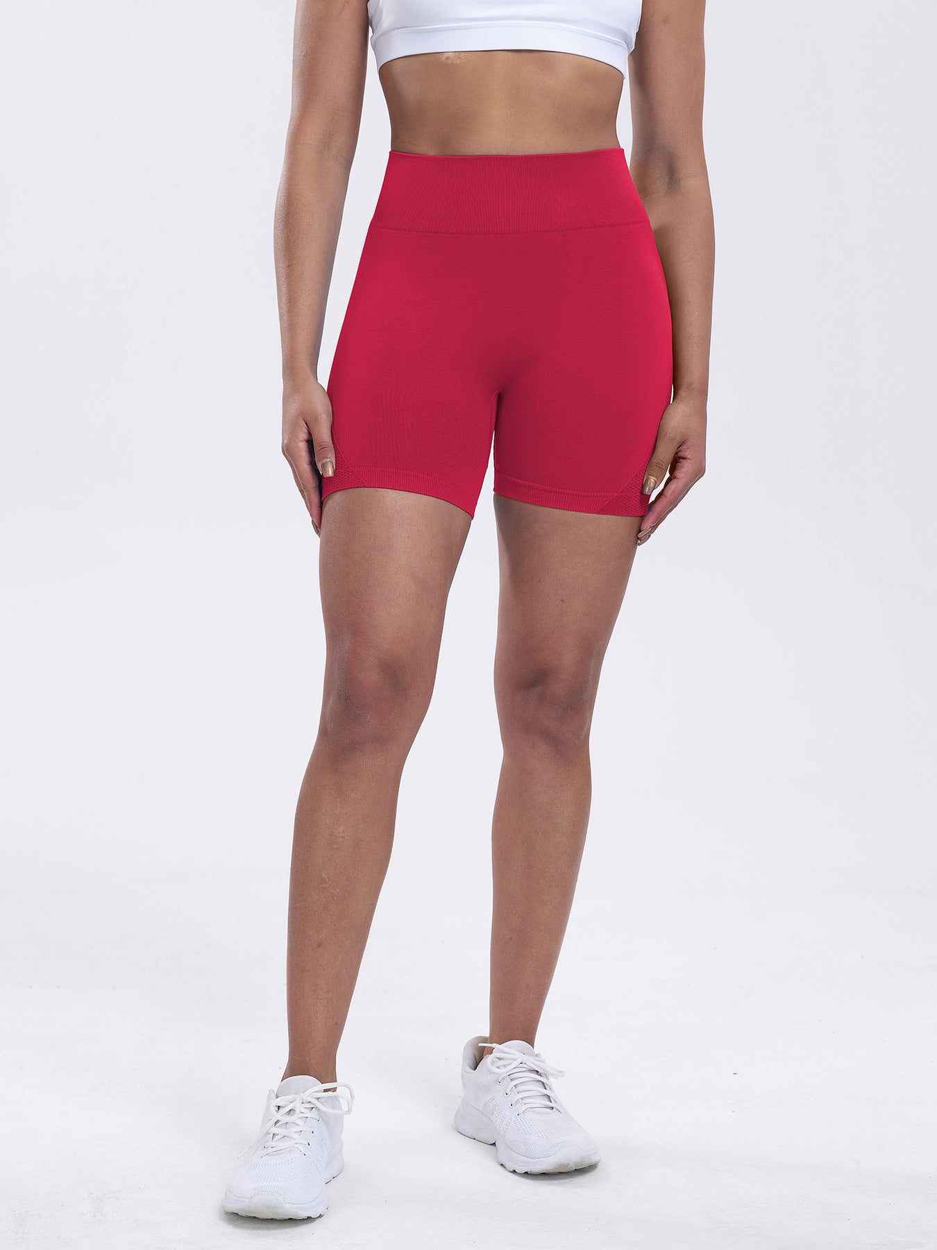 Seamless Yoga Peach Pants Stretch Quick-Dry Running Fitness Shorts Women's High-Waisted Butt-Lifting Tight-Fitting Sports Shorts