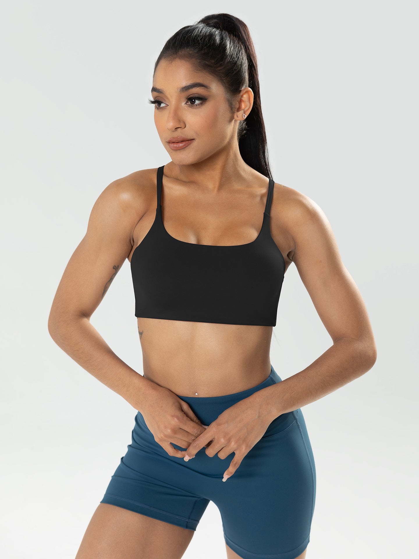 Yoga Underwear Outerwear Shock-Absorbing Sports Vest for Women with a Beautiful Back and Nylon Straps