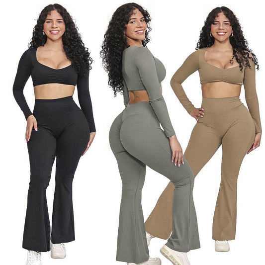 Casual Outdoor Fitness Yoga Clothing High-Waisted Butt-Lifting Training Clothing Yoga Pants for Women